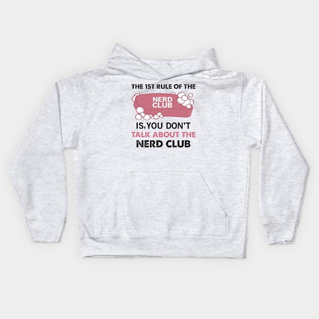 Nerd Funny Quote Kids Hoodie by CRE4TIX